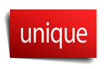 unique red paper sign on white background