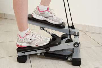 Girl on fitness training