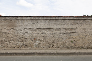 wand gehweg rinnstein strasse