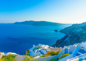 in Oia the most beautiful village of Santorini island in Greece