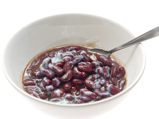 red beans boiled with sugar