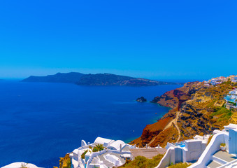 in Oia the most beautiful village of Santorini island in Greece