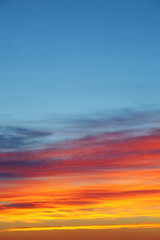 Sky background sunset