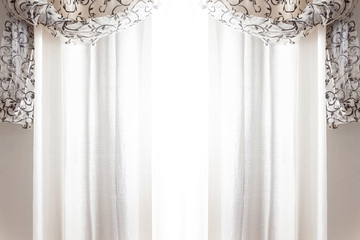 white curtain