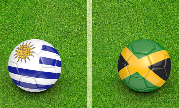 2015 Copa America football tournament, teams Uruguay vs Jamaica