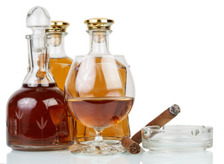 Whisky and cigar