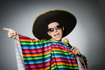 Funny mexican singing in karaoke