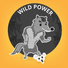 vector wolf