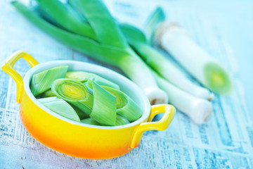 raw leek