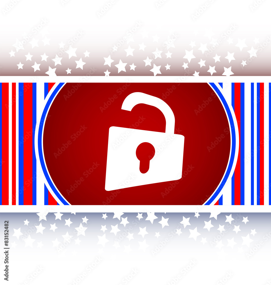 Poster padlock icon web sign. rounded button vector