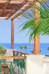 Fototapeta premium View on sea from balcony