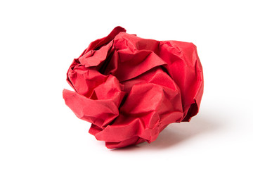Rote Papierkugel