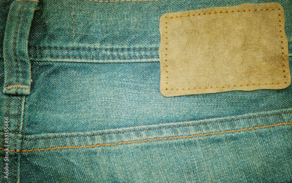 Sticker jeans pocket