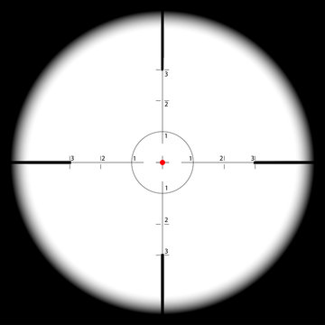 Sniper's Scope Sight View 