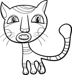 kitten or cat coloring page