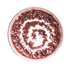 Malaysian sweet black glutinous rice porridge