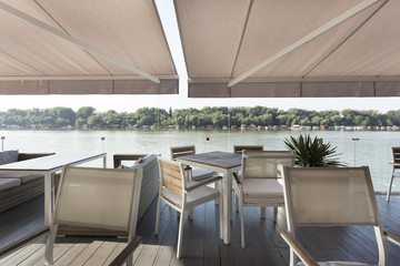 Riverside terrace cafe
