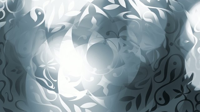 Shiny animation, rotating patterns, reflection, bluish grey