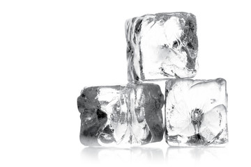 Heap of three ice cubes