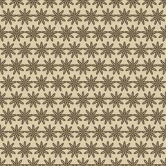 flowers pattern retro seamless