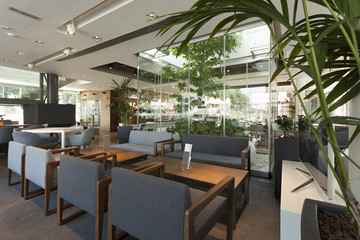 Beautiful cafe interior