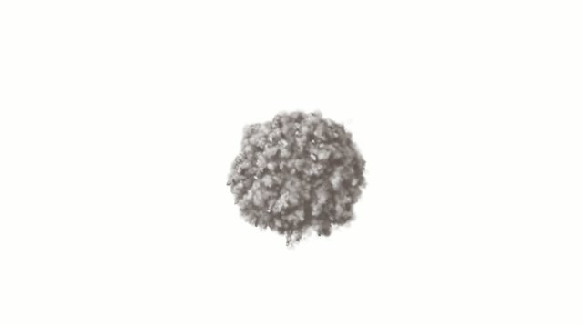 Explosion mit Rauch