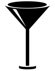 Martini glass vector image