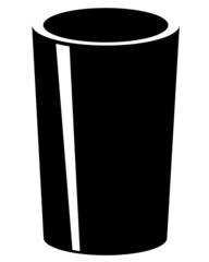 Black glass vector image