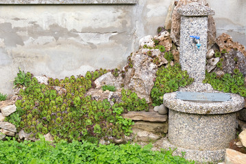 old fountain in the green