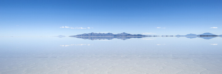 Salt lake Salar de Uyuni in Bolivia