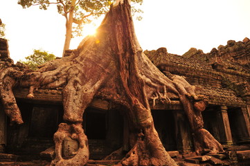 Angkor Preah Khan Temple in Cambodia