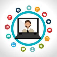 Social media design.