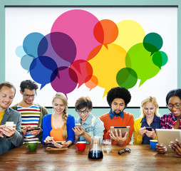 Speech Bubbles Message Concept Symbol Communication Idea Concept