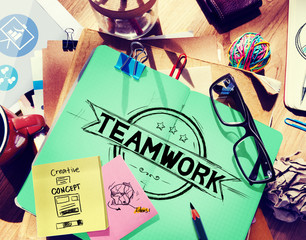 Teamwork Team Collaboration Corporate Concept