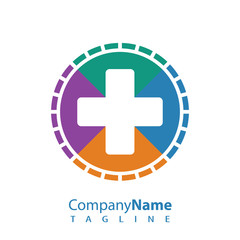 Medical logo icon vector