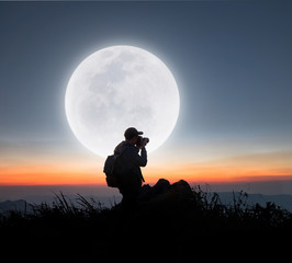 Moon and photographer