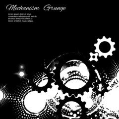 Obraz premium Abstract grunge background, gears