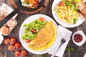 omelet,fried egg,scrambled egg