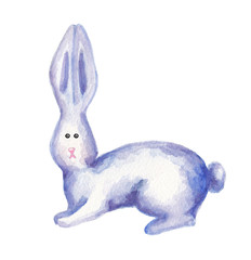 watercolor rabbit