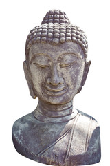 Buddha head isolated