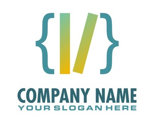 brackets logo image vector