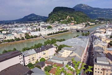 Panorama of Salzburg. Austria.