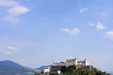 Salzburg skyline with Festung Hohensalzburg, Austria