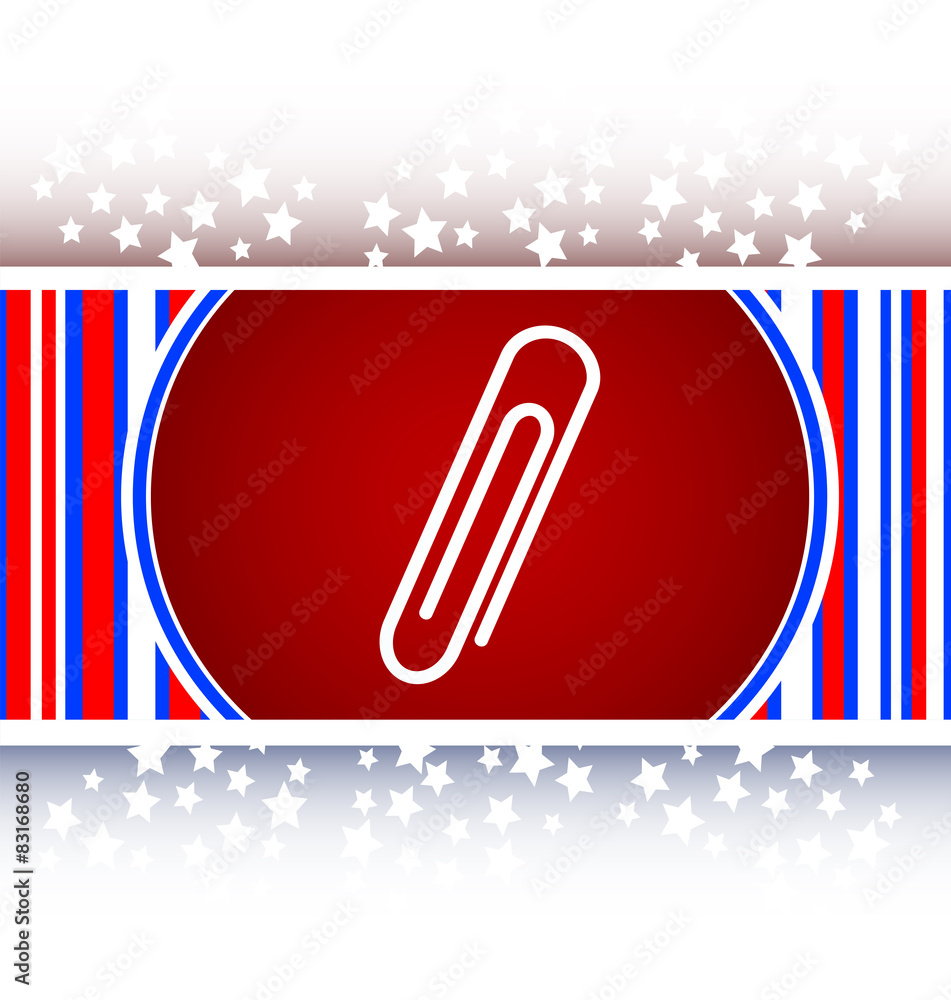 Poster clip sign on web icon button vector