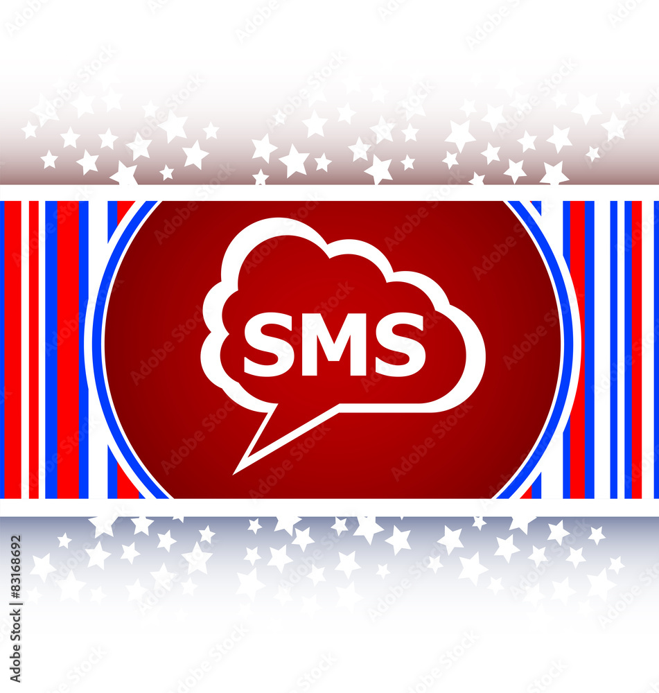 Poster sms glossy web icon isolated on white background vector