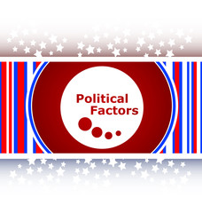 Naklejka na ściany i meble political factors web button, icon isolated on white vector