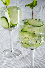 Infused water.