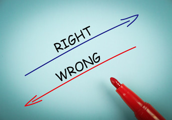 Right and wrong