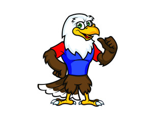 Naklejka premium Hawk Mascot