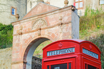 Fototapeta na wymiar British phone booth